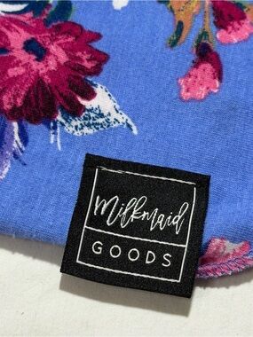 Milkmaid Goods Floral Blue swaddle